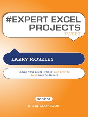 cover image of #EXPERT EXCEL PROJECTS tweet Book01